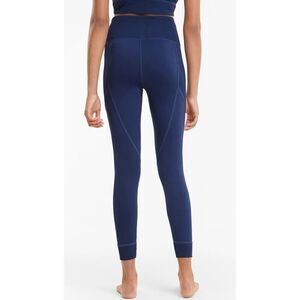 Puma Studio Blue Ribbed High Waist 7/8 Training Leggings‎ Tight XLarge NWT